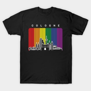 Cologne LGBT Rainbow Flag T-Shirt